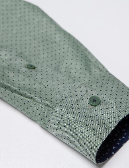 Yeşil Slim Fit Gömlek - 50187545004