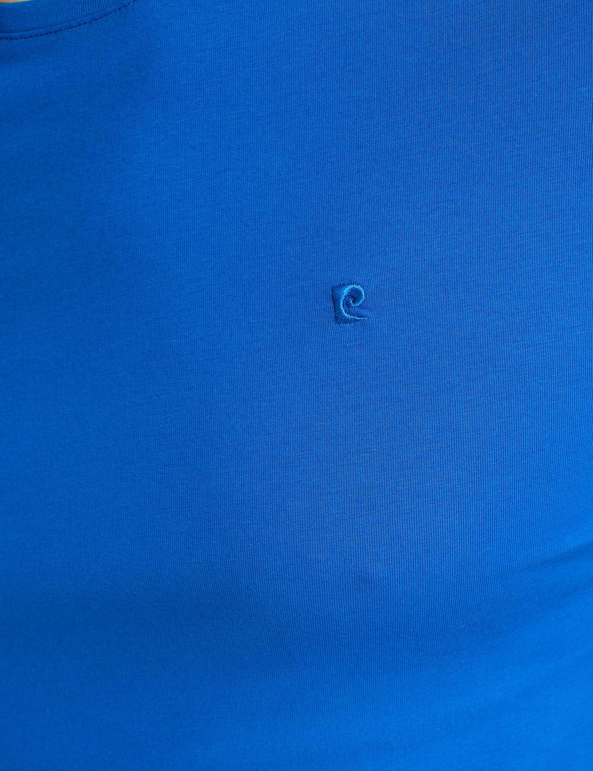 Saks Mavi Ekstra Slim Fit Bisiklet Yaka Basic T-Shirt - 50192736038