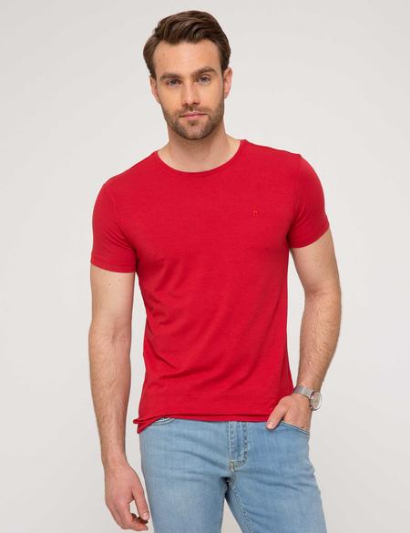 Kırmızı Ex. Slim Fit Basic T-shirt - 50192736100
