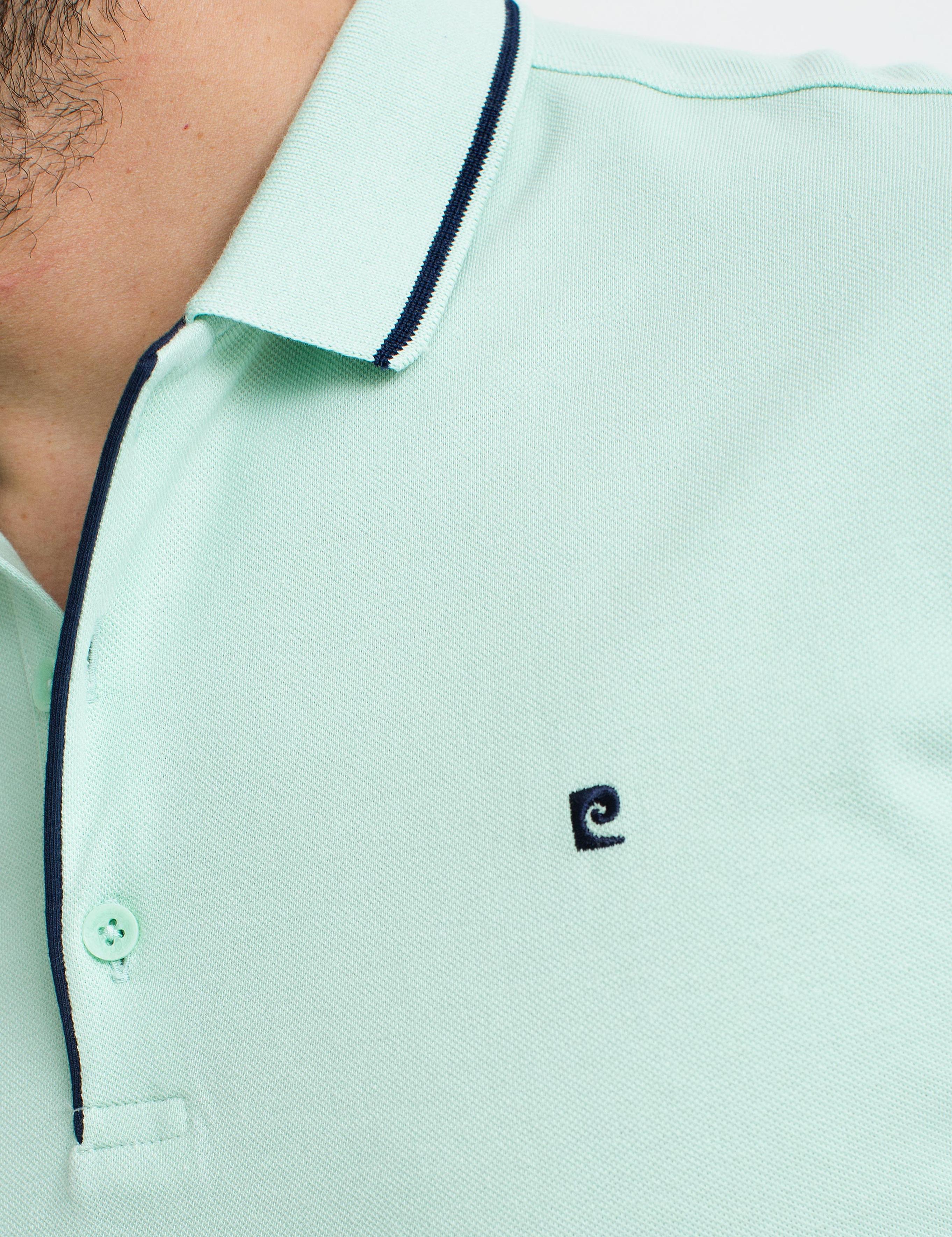 Min Yeşil Slim Fit Polo Yaka Basic T-Shirt