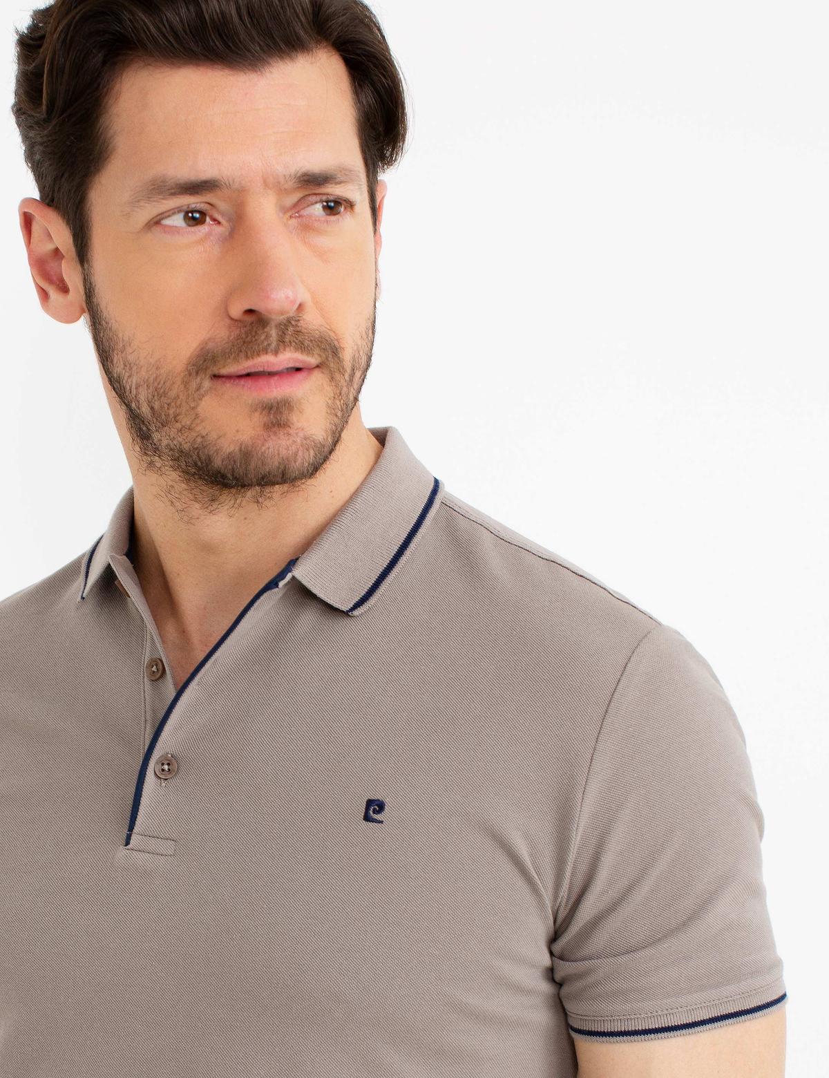 Taş Slim Fit Polo Yaka Basic T-shirt