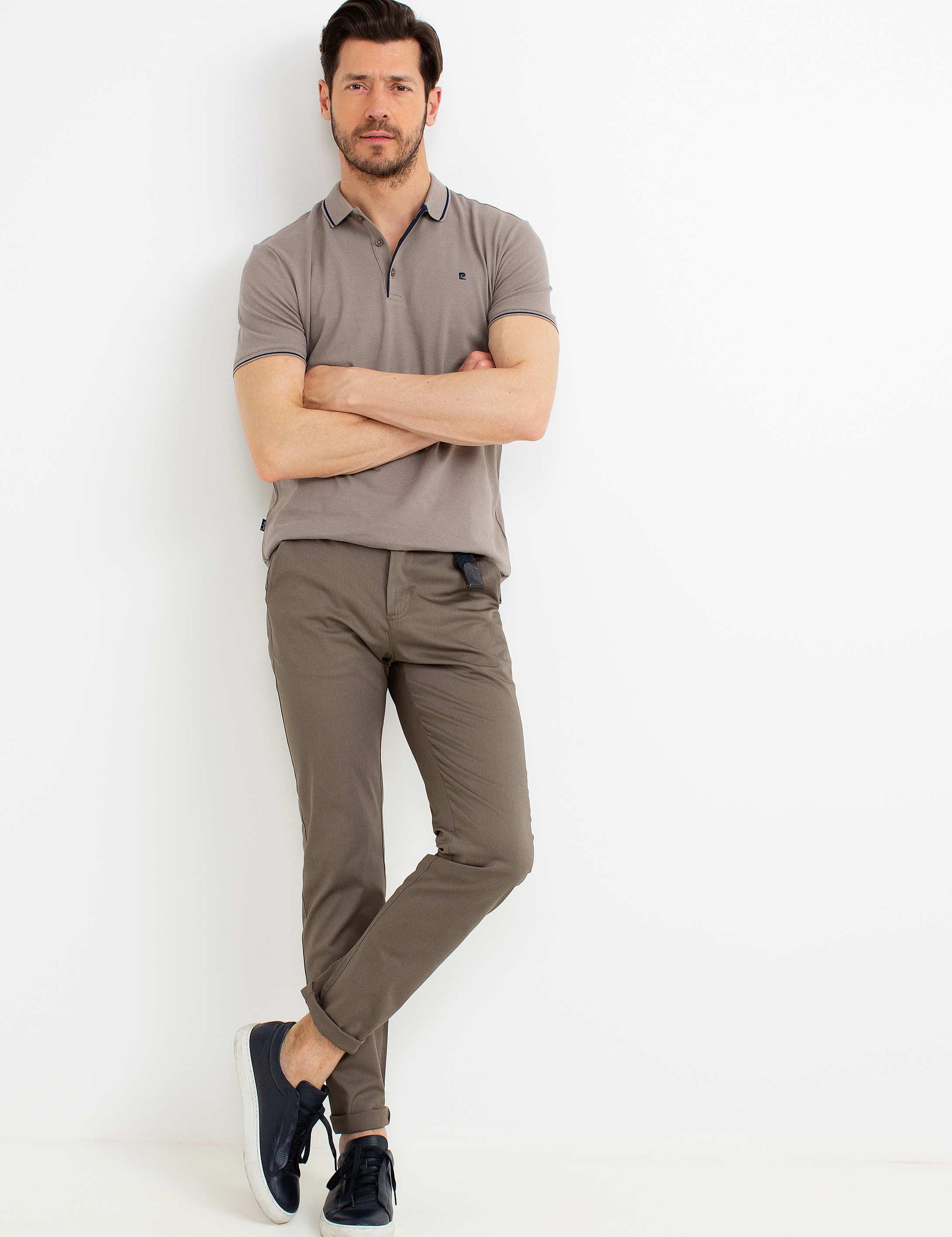 Taş Slim Fit Polo Yaka Basic T-shirt