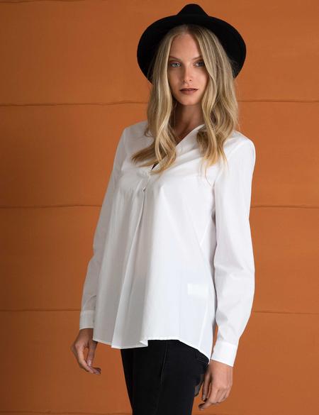 Beyaz Regular Fit Bluz - 50197218021