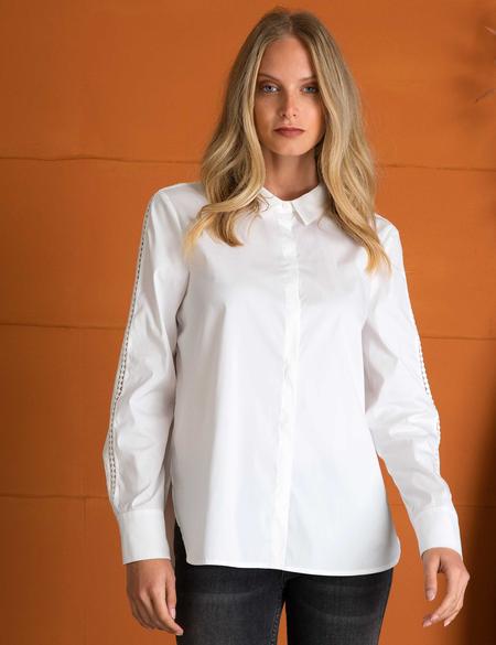 Beyaz Dokuma Gömlek - 50197211011