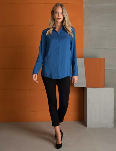 Mavi Dokuma Gömlek - 50197226060