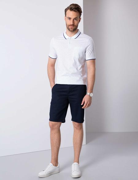 Beyaz Regular Fit Polo Yaka T-Shirt - 50200823020