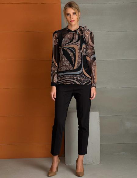 Siyah Regular Fit Bluz - 50197254003