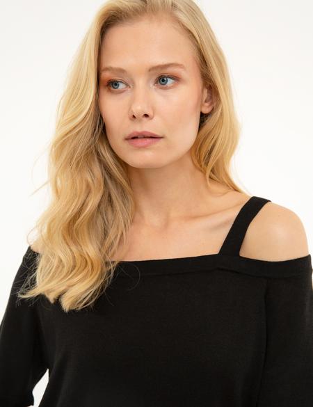 Siyah Triko Tişört - 50202053006