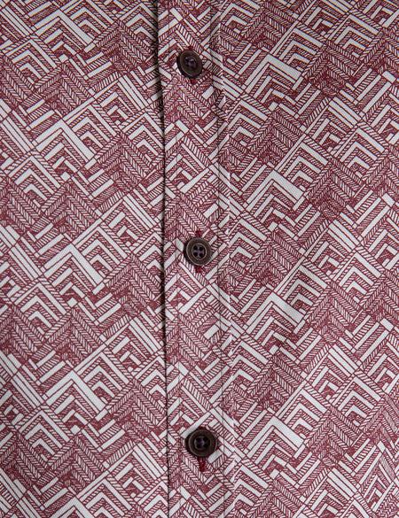 Bordo Slim Fit Gömlek - 50195197007