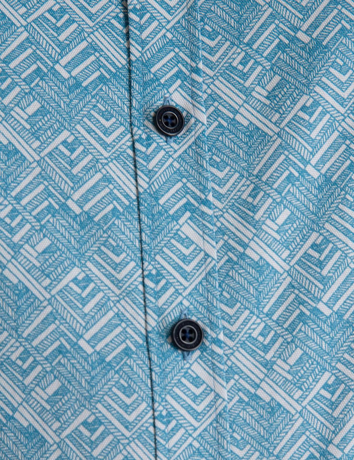 Petrol Slim Fit Uzun Kollu Gömlek - 50195197028