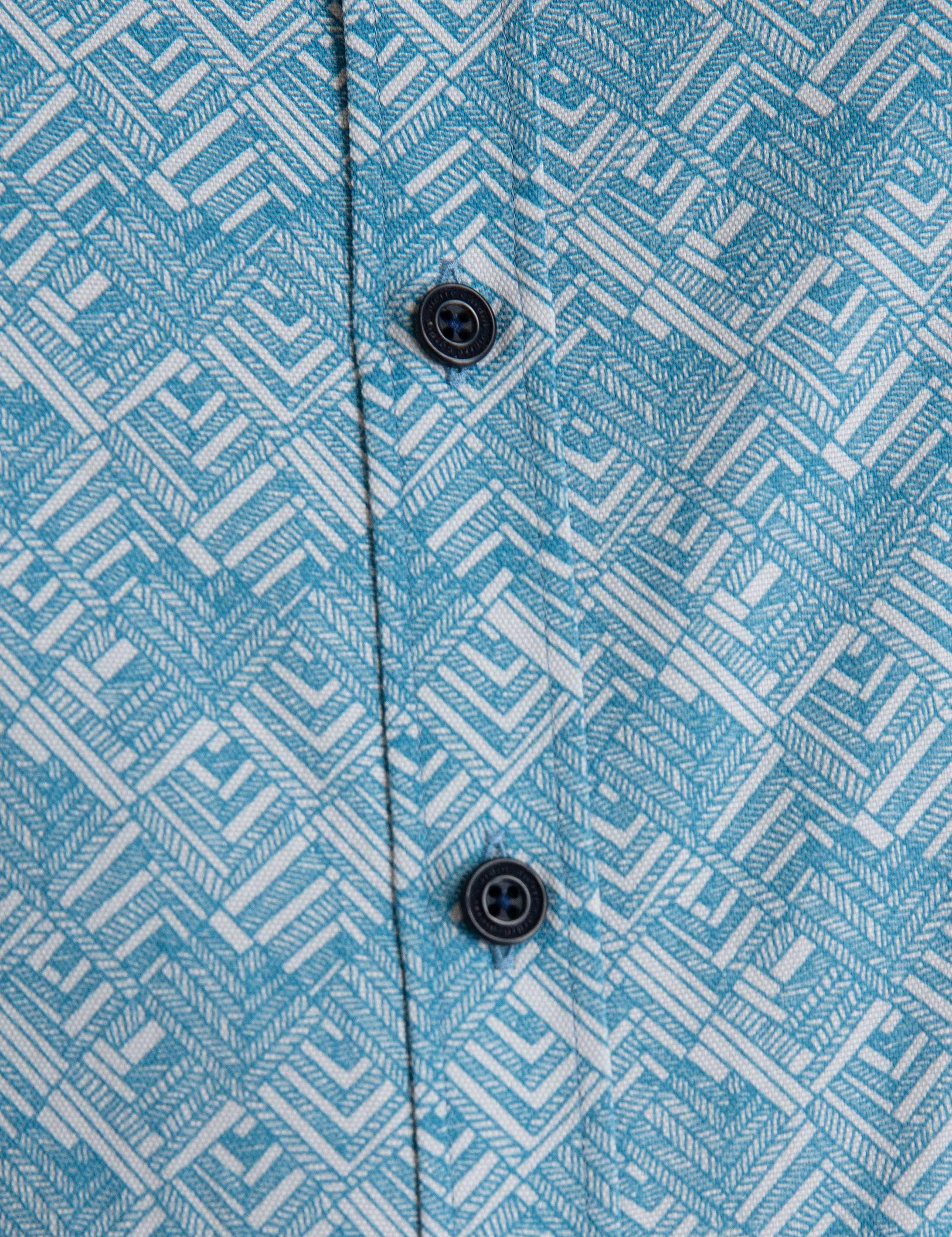 Petrol Slim Fit Uzun Kollu Gömlek