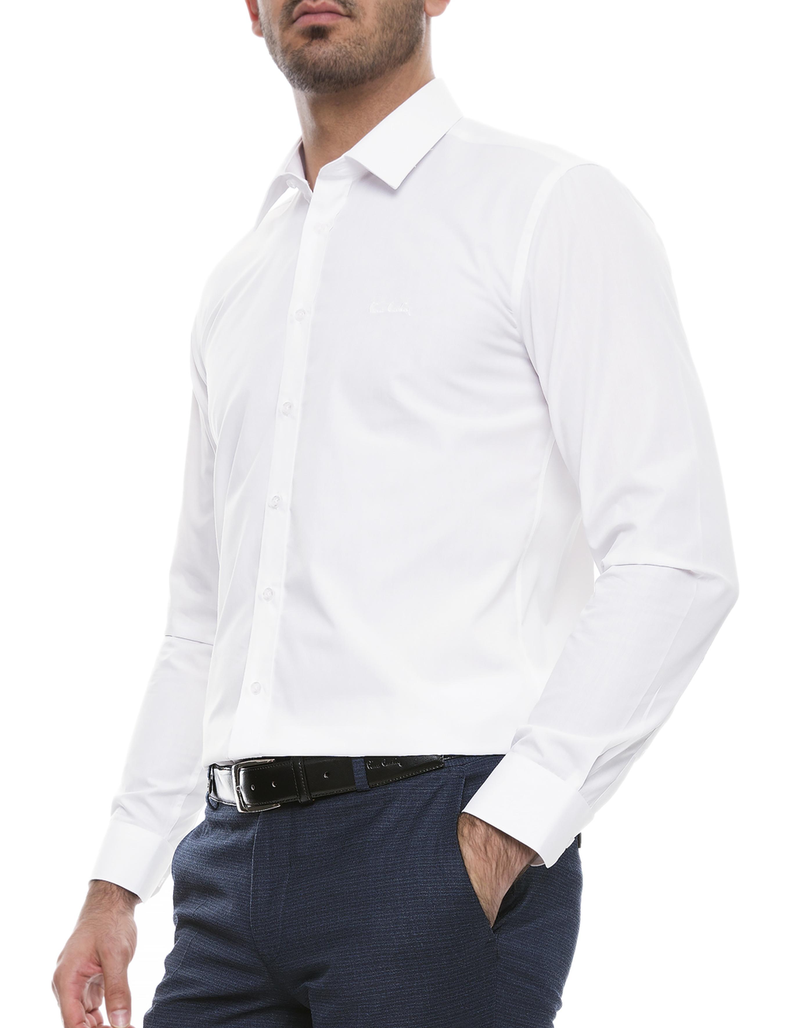 Beyaz Slim Fit Basic Gömlek