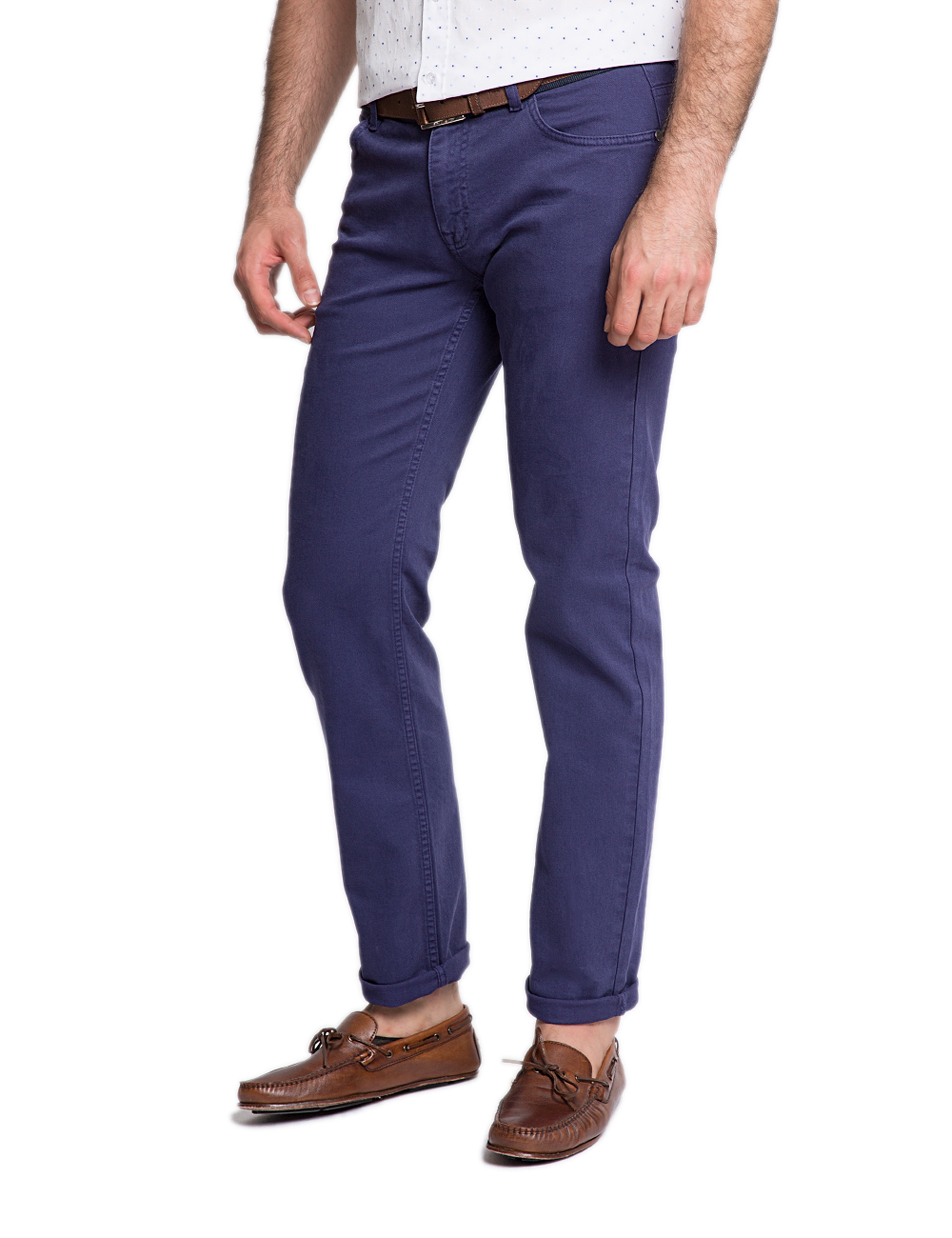 Lacivert Denim Pantolon - Image 5
