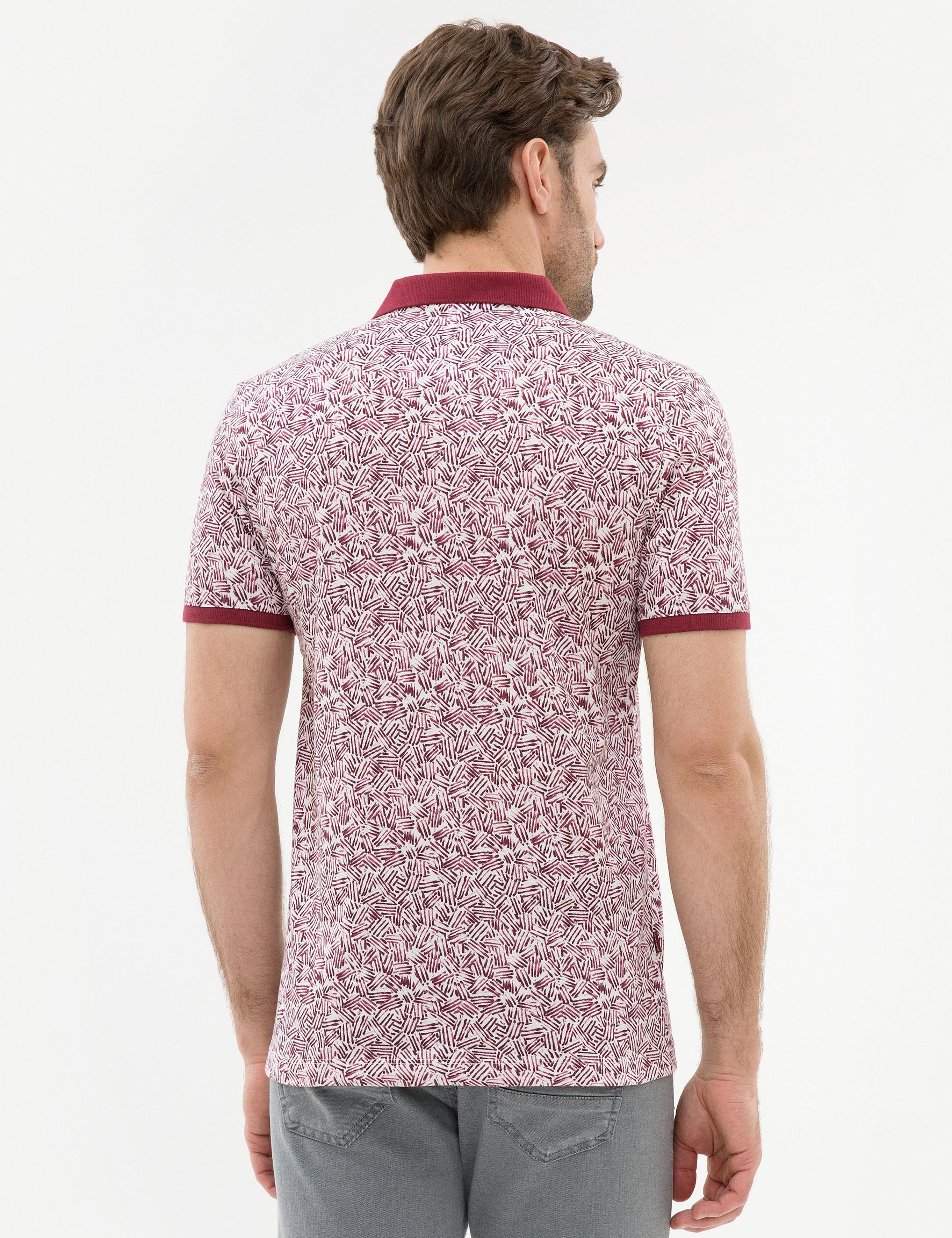 Bordo Slim Fit Polo Yaka Tişört