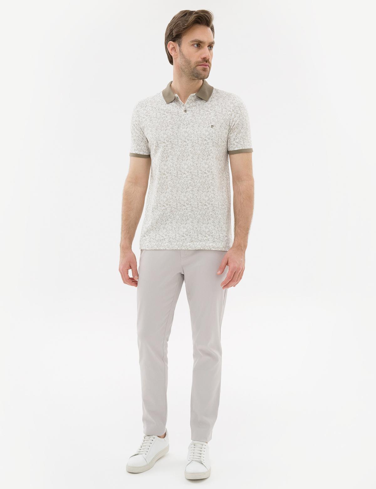 Koyu Gri Slim Fit Polo Yaka Tişört - 50224460019