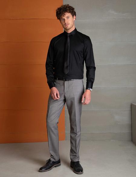 Gri Slim Fit Kumaş Pantolon - 50193341012