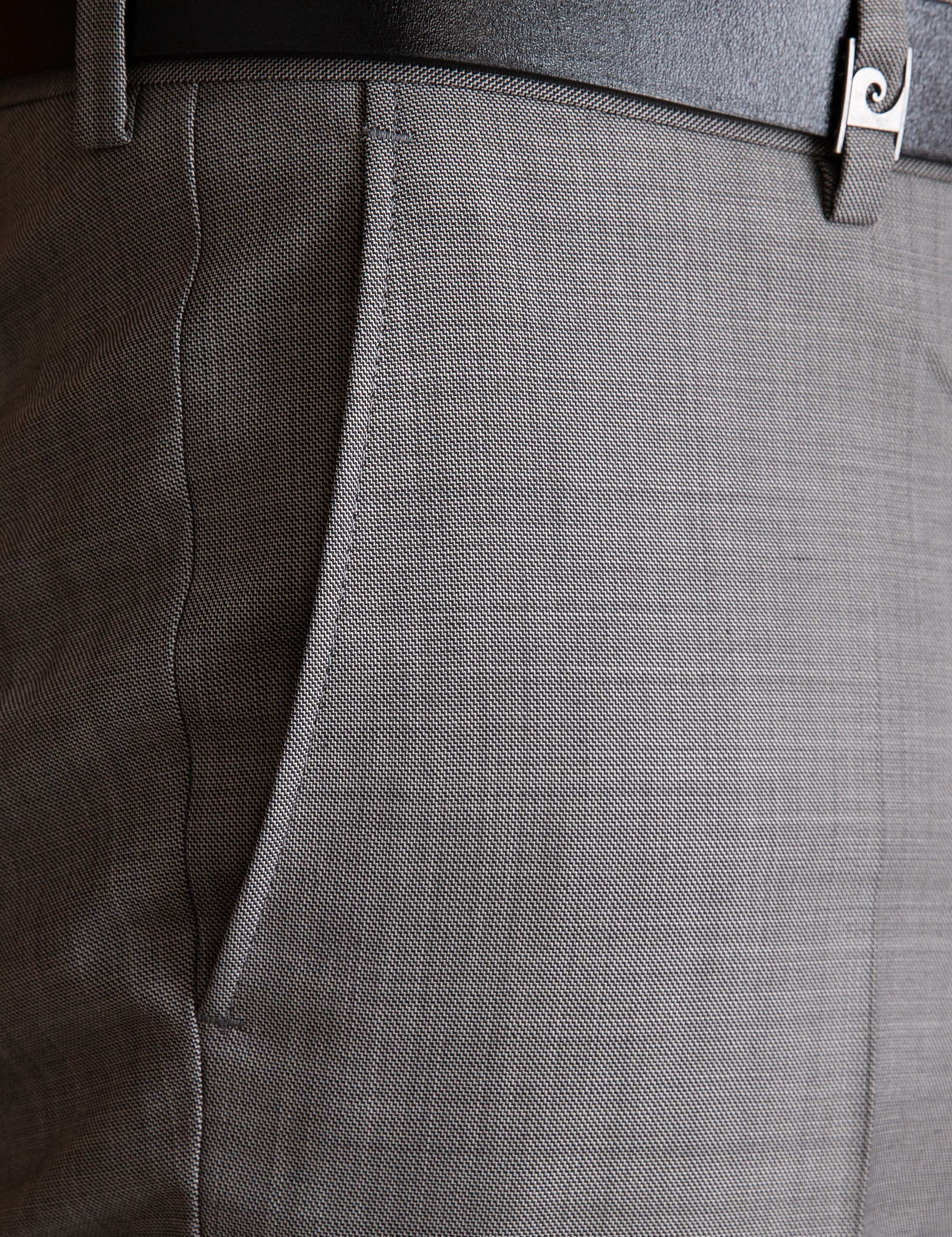 Gri Slim Fit Kumaş Pantolon - Image 4