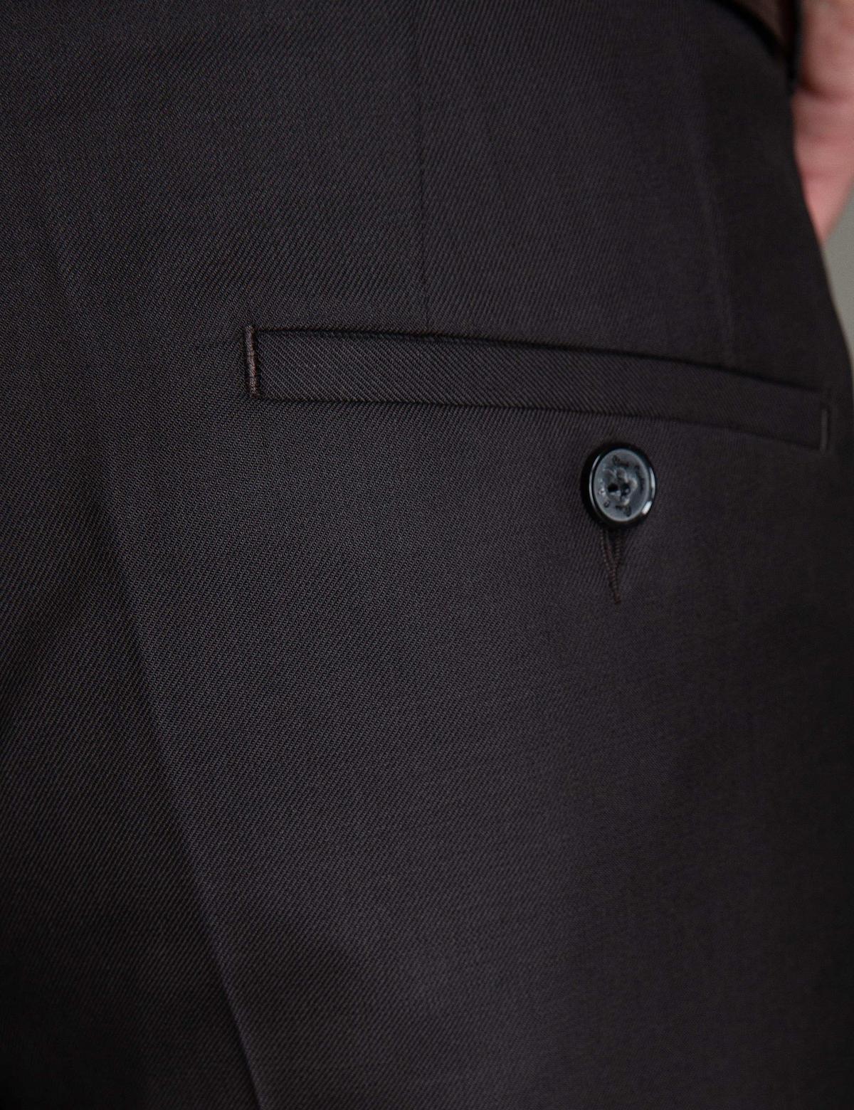 Kahverengi Slim Fit Kumaş Pantolon - 50193341034