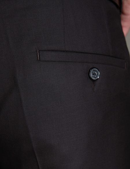 Kahverengi Slim Fit Kumaş Pantolon - 50193341034