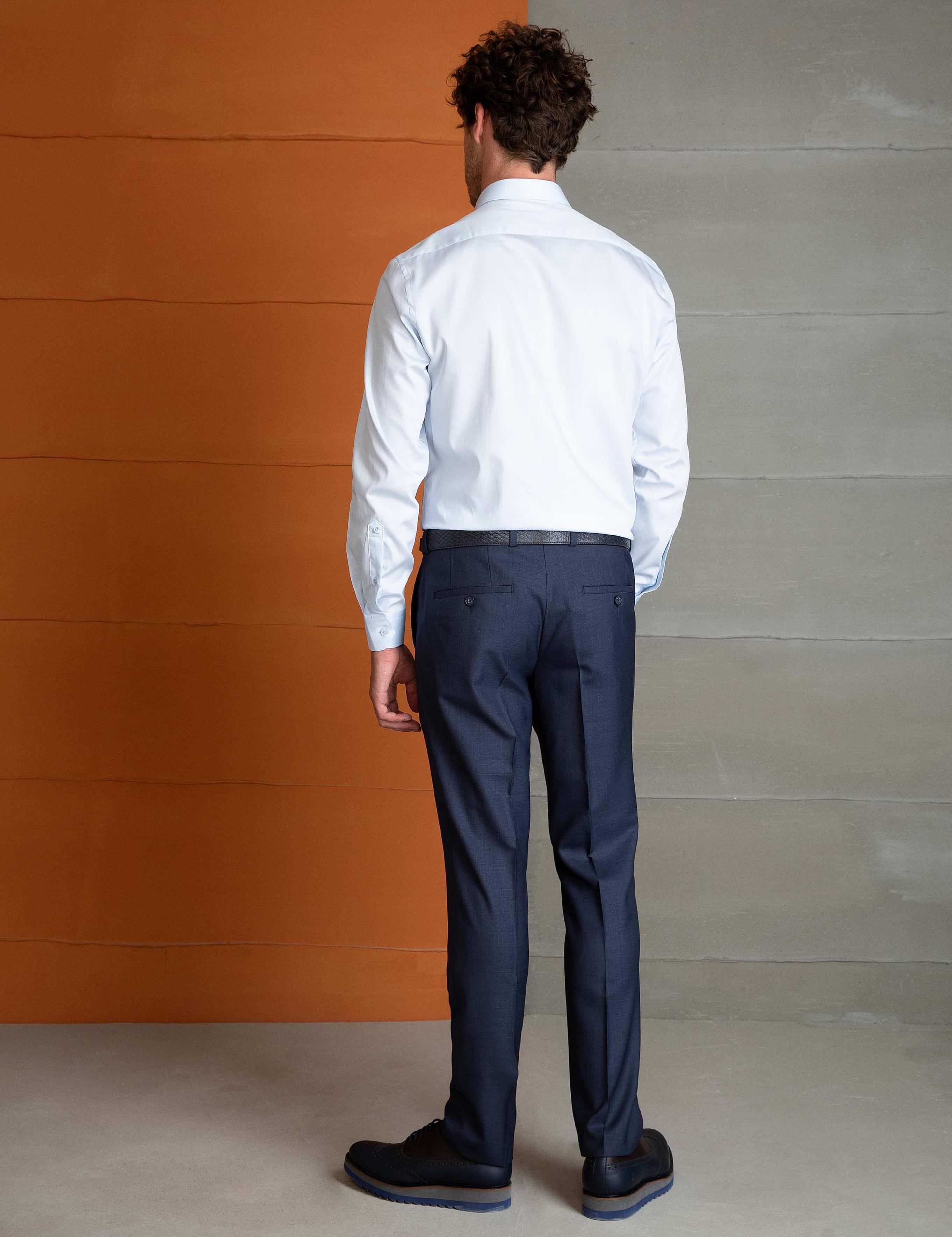 Lacivert Slim Fit Pantolon