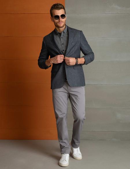 Füme Slim Fit Ceket - 50202100038