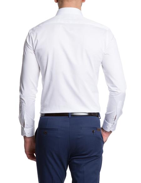Beyaz Slim Fit Basic Gömlek - 50145389019