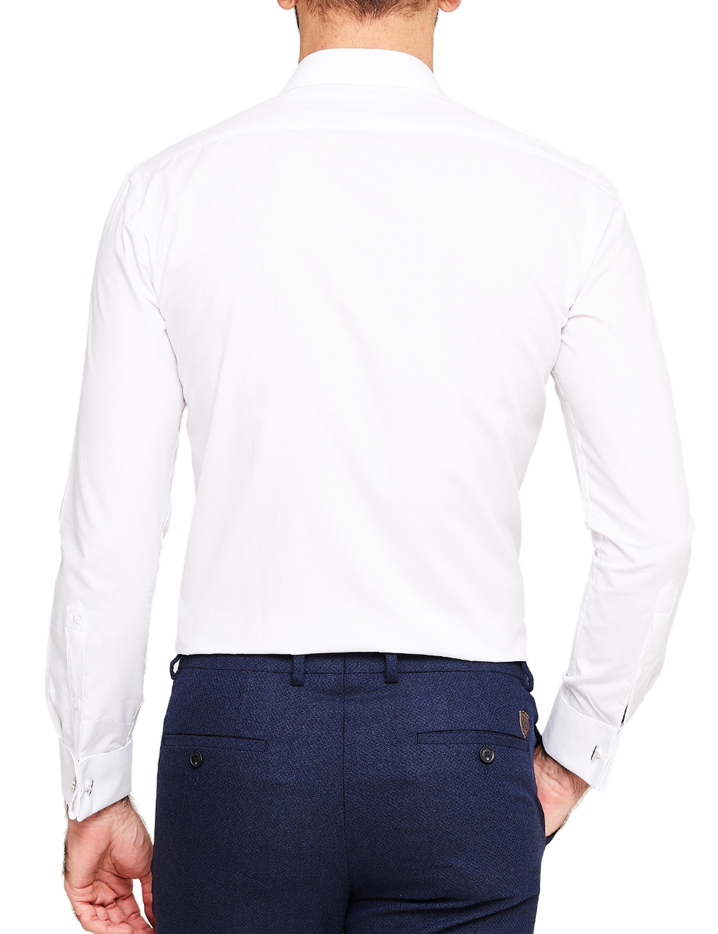 Beyaz Slim Fit Basic Gömlek