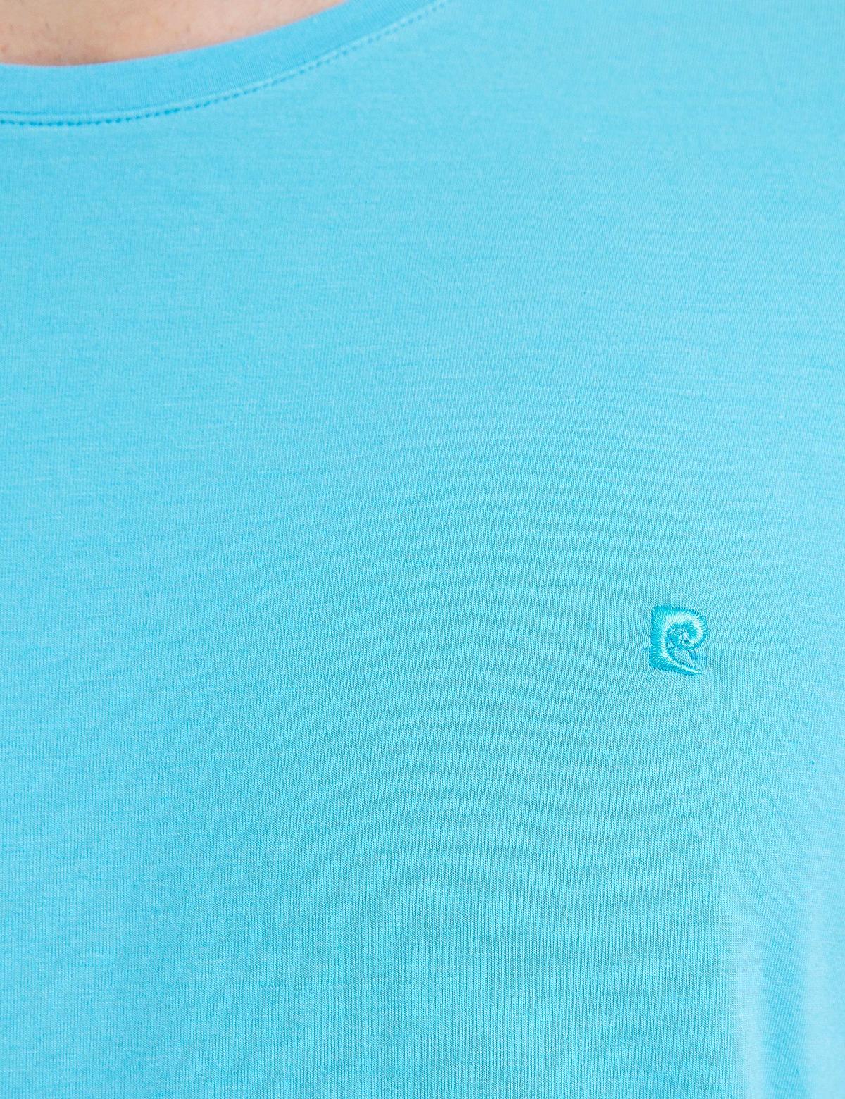 Açık Mavi Ex. Slim Fit Basic T-shirt - 50192736091