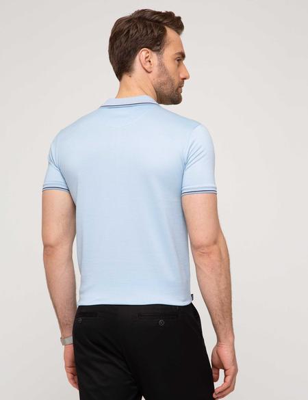 Açık Mavi Slim Fit Polo Yaka T-Shirt - 50193720001