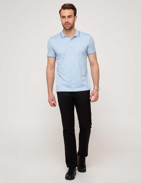 Açık Mavi Slim Fit Polo Yaka T-Shirt - 50193720001
