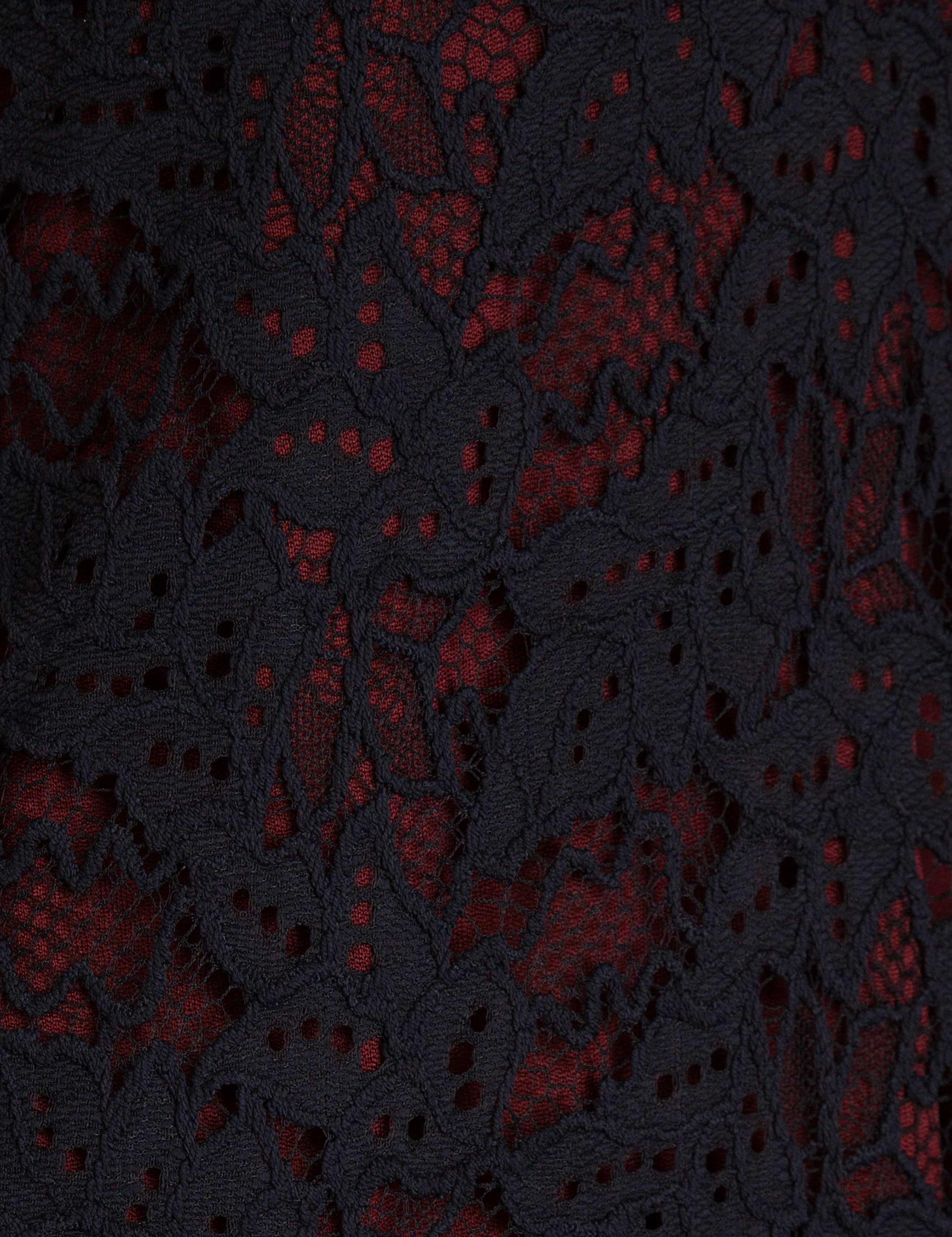 Bordo Real Slim Fit Dokuma Elbise