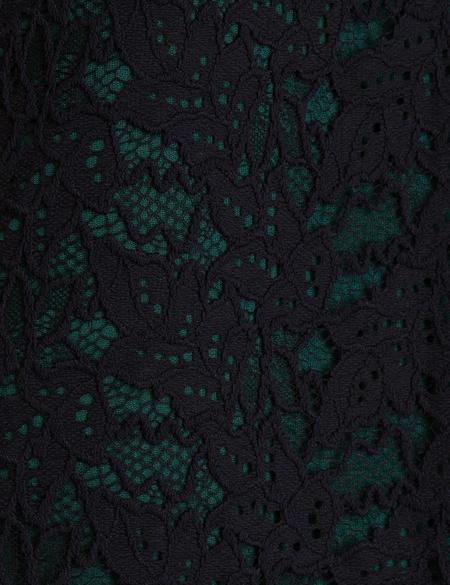 Koyu Yeşil Real Slim Fit Dokuma Elbise - 50197479006