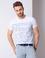 Beyaz Slim Fit Bisiklet Yaka T-Shirt