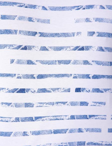 Beyaz Slim Fit Bisiklet Yaka T-Shirt - 50201247016