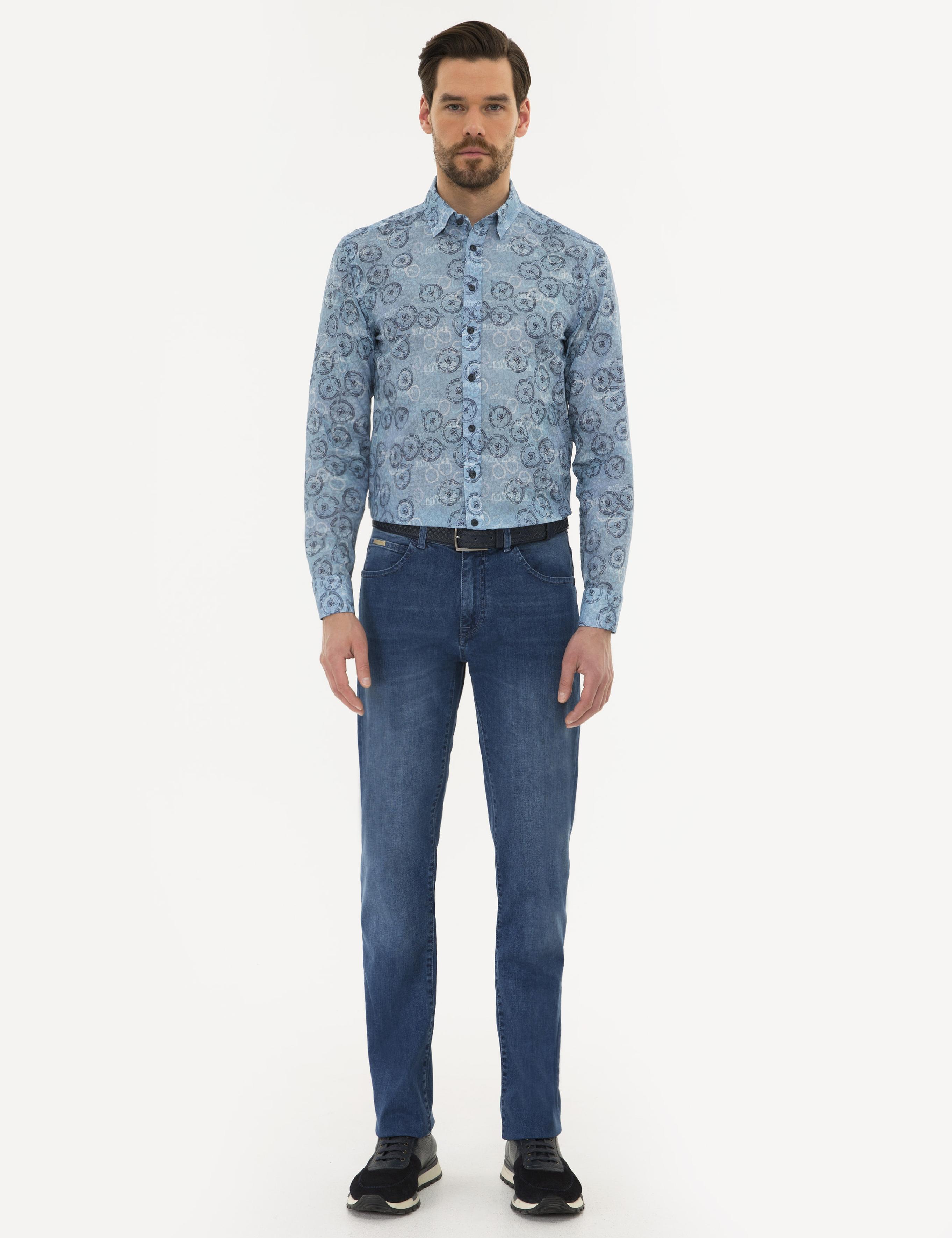 Mavi Slim Fit Gömlek