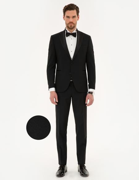 Siyah Yelekli Ekstra Slim Fit Damatlık - 50220559005