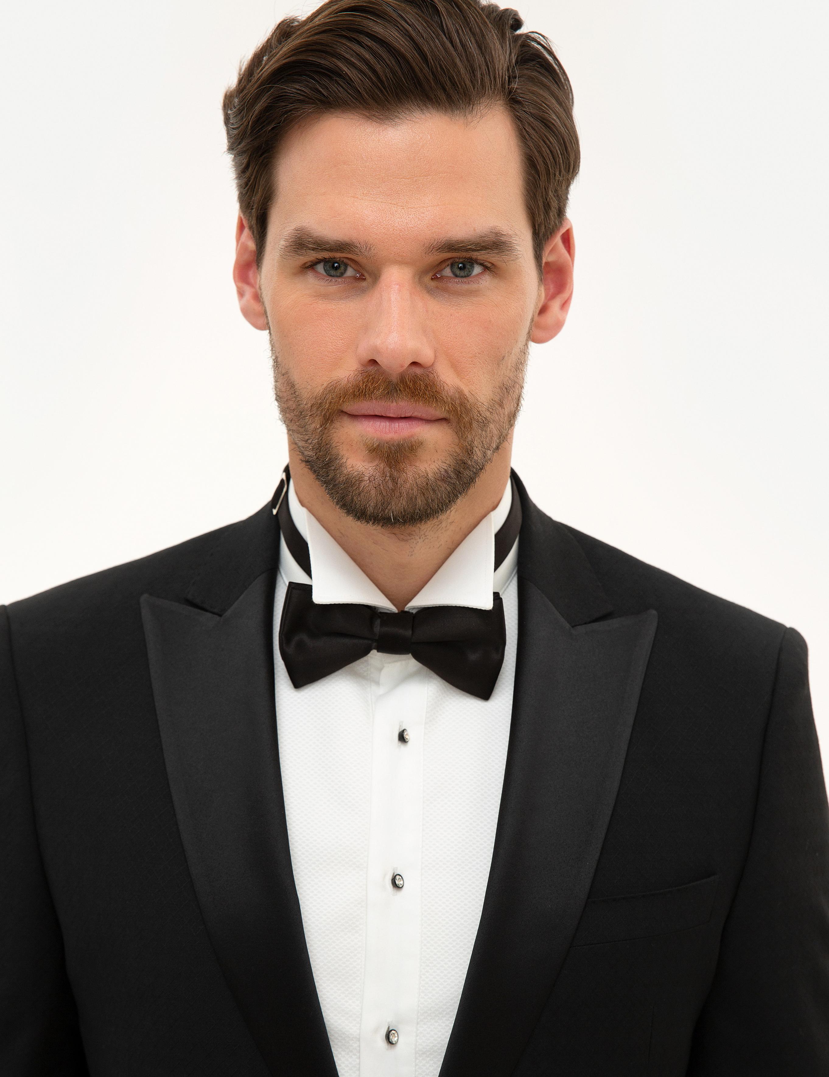 Siyah Yelekli Ekstra Slim Fit Damatlık