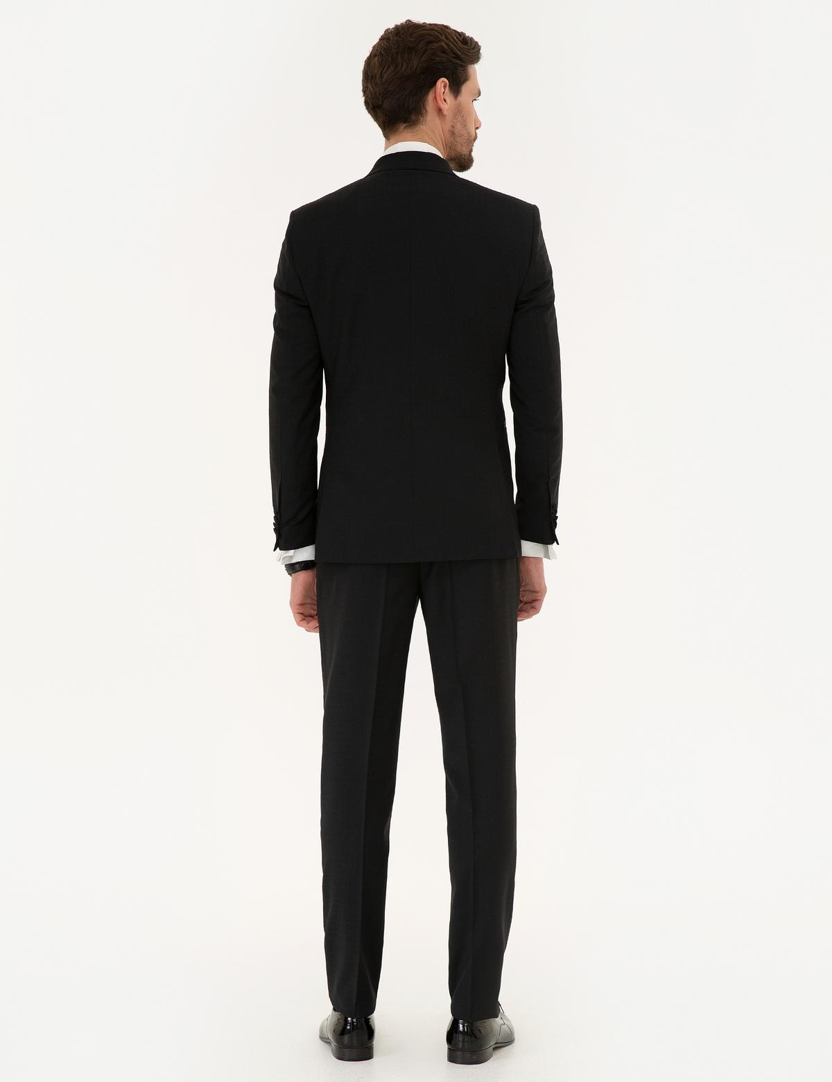 Siyah Yelekli Ekstra Slim Fit Damatlık - 50220559005