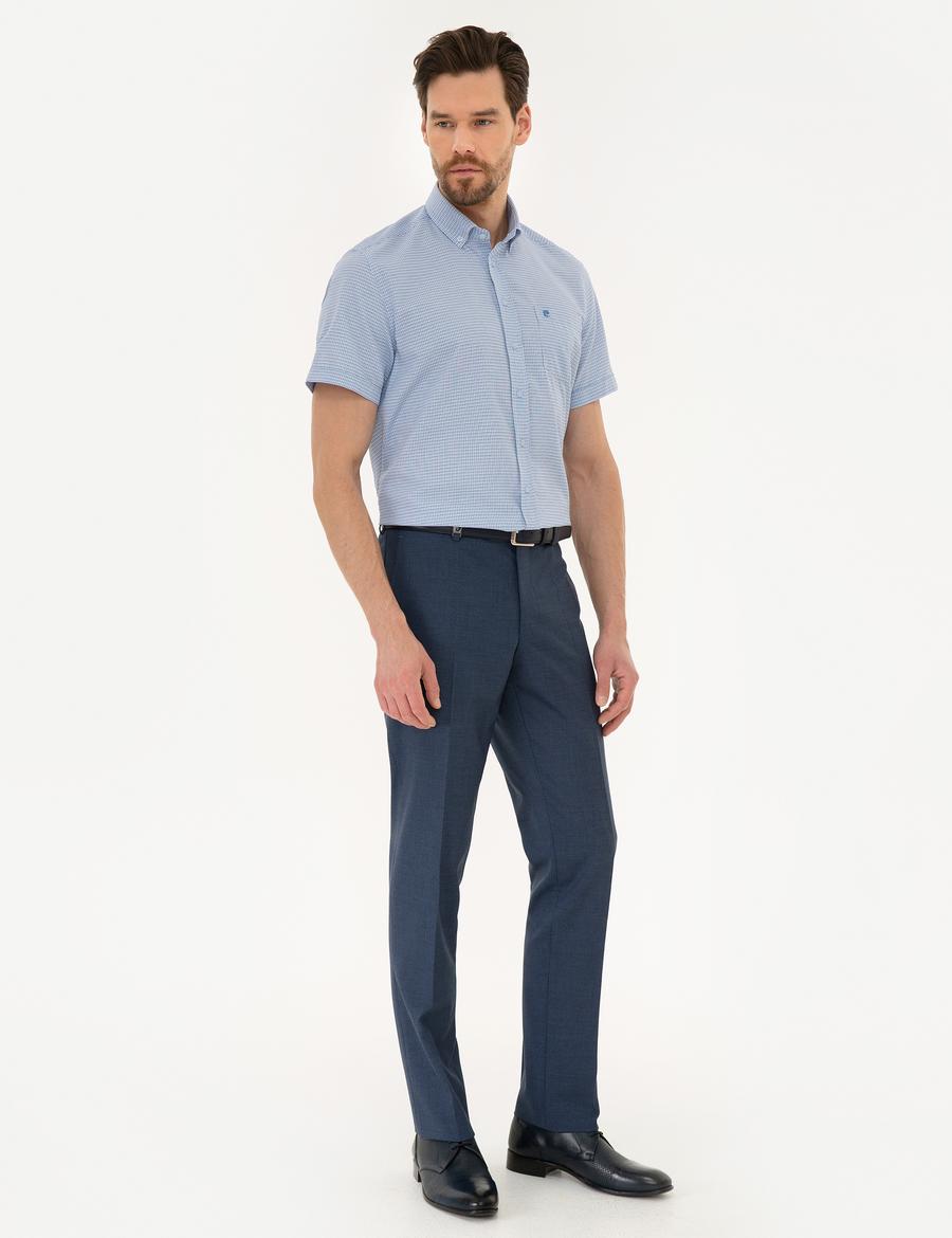 Lacivert Slim Fit Pantolon
