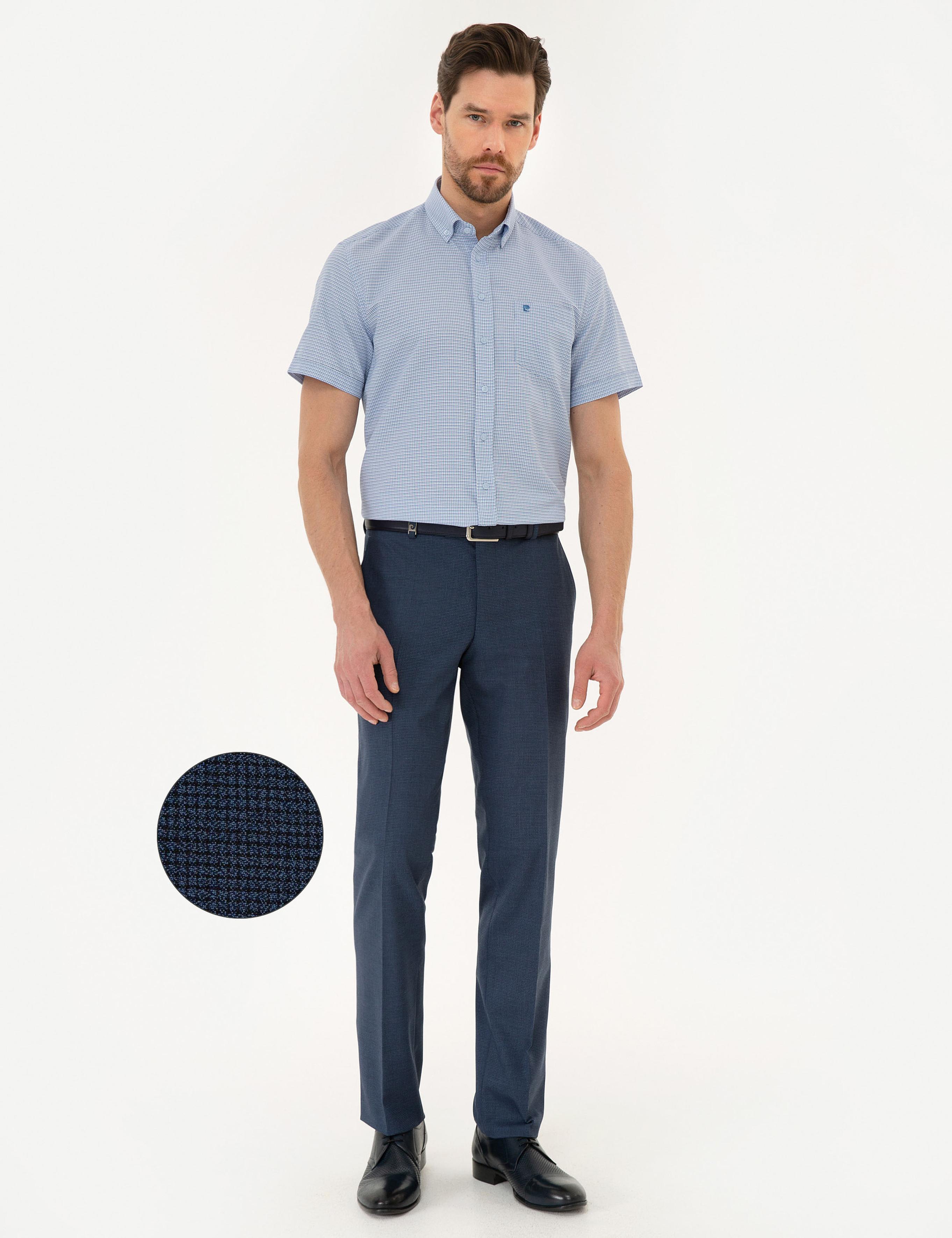 Lacivert Slim Fit Pantolon