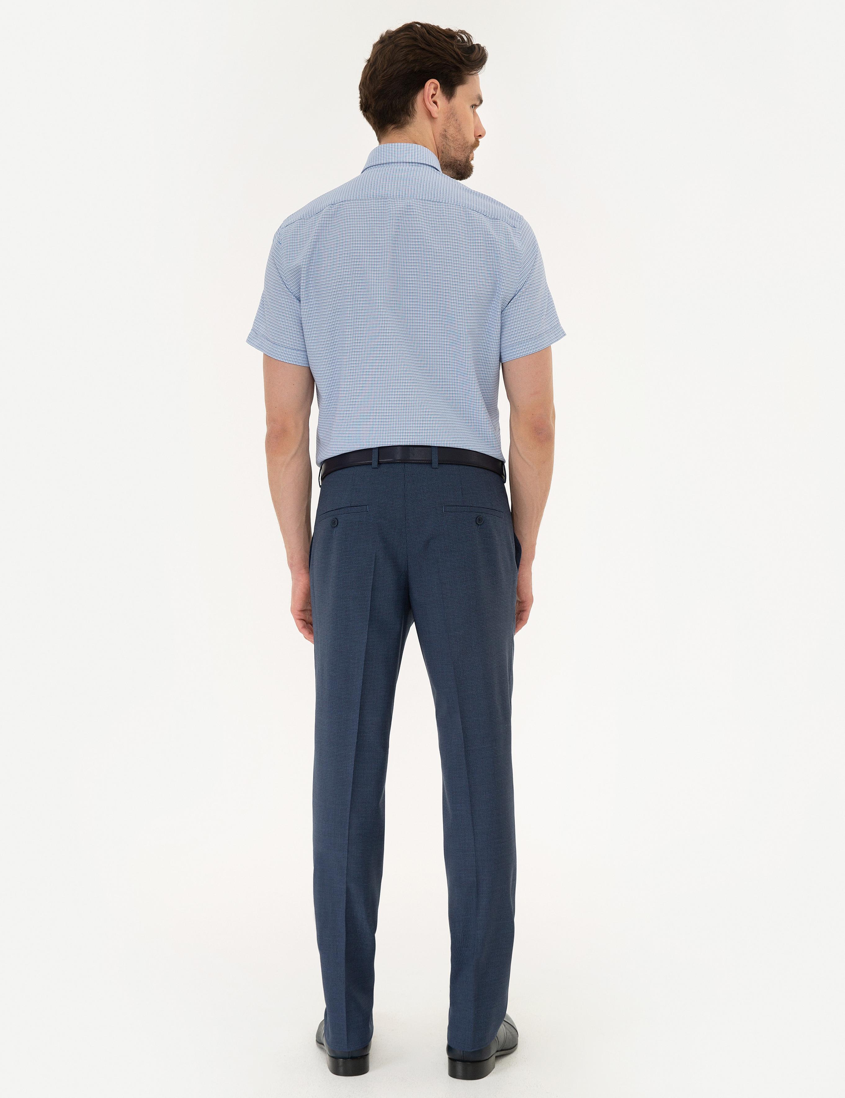 Lacivert Slim Fit Pantolon