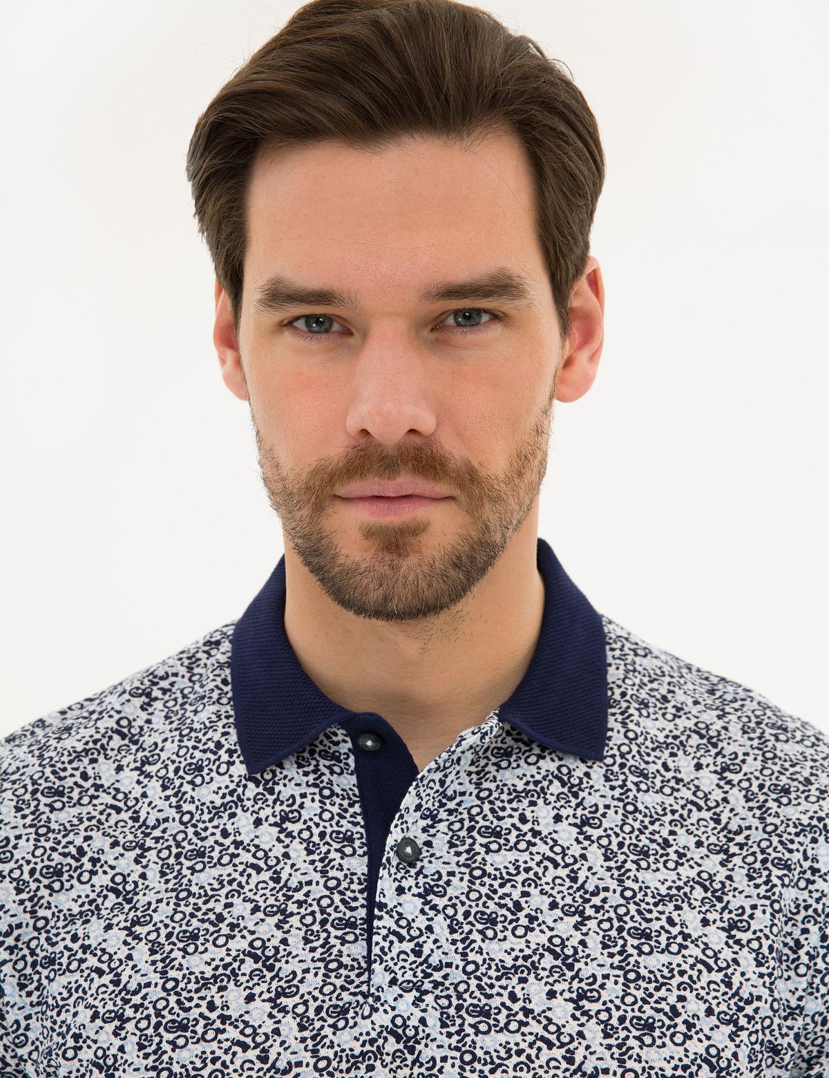 Lacivert Slim Fit Polo Yaka Tişört - 50220888024