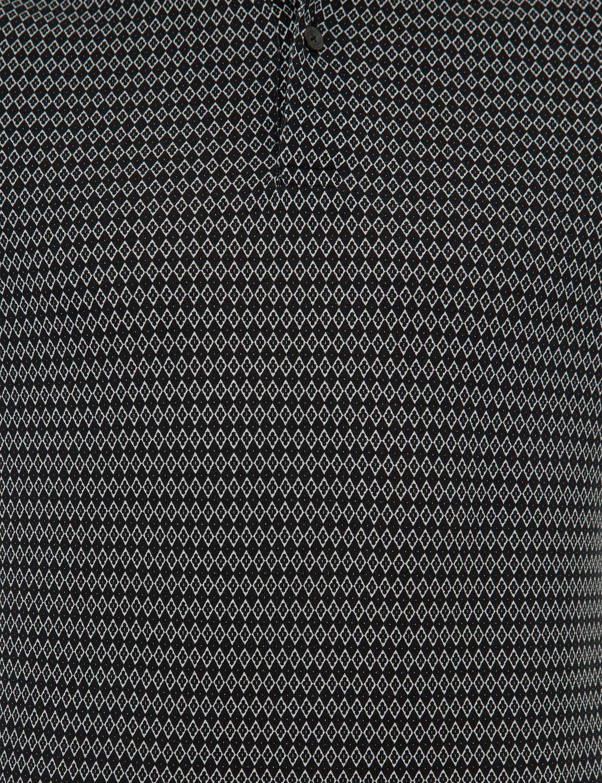 Siyah Slim Fit Polo Yaka Tişört - 50221383038