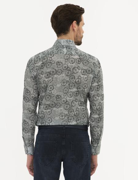 Gri Slim Fit Gömlek - 50223110002