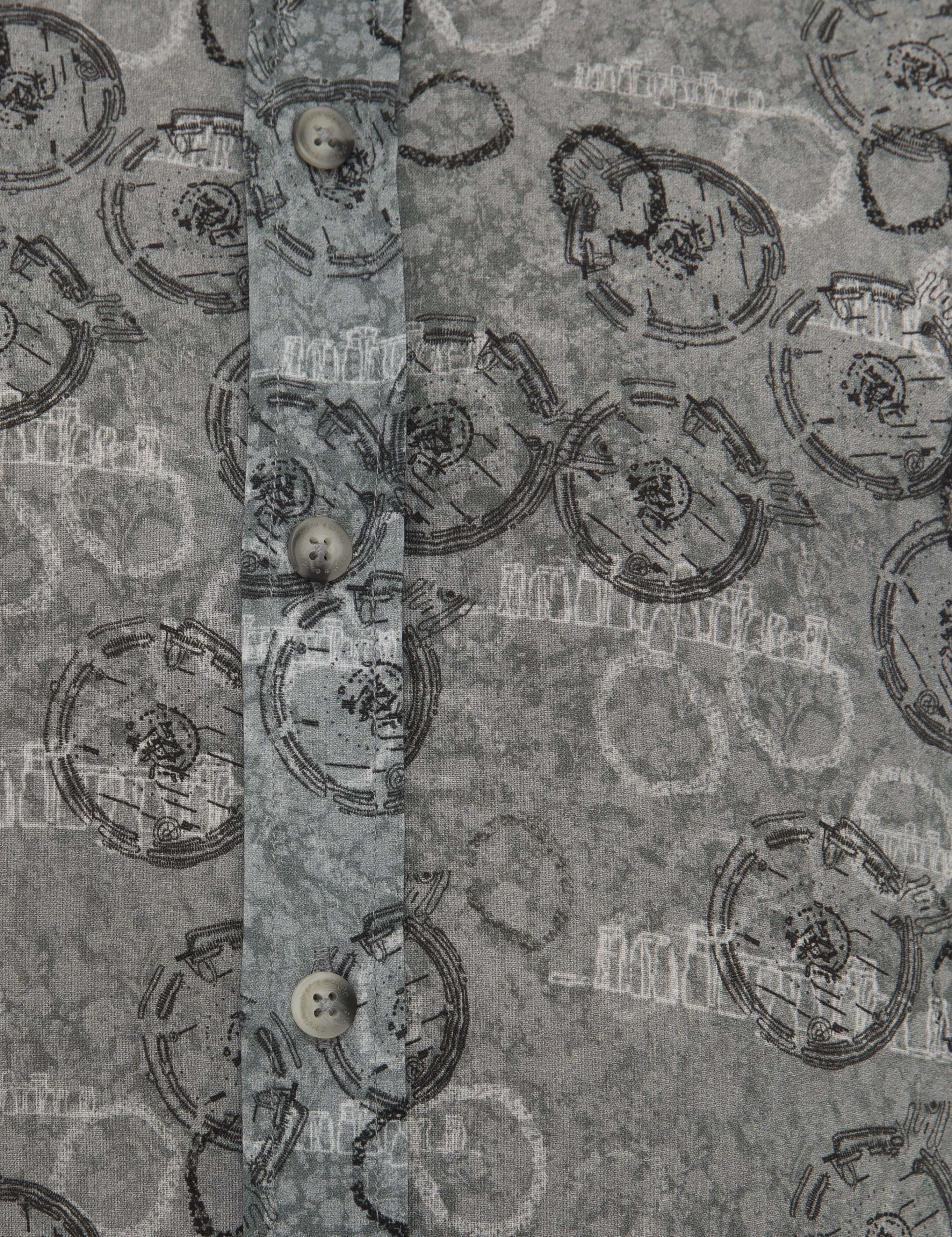 Gri Slim Fit Gömlek