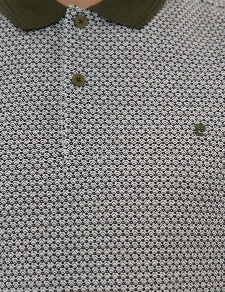 Haki Slim Fit Polo Yaka Tişört - 50220896036