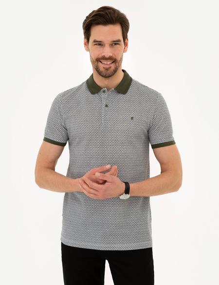 Haki Slim Fit Polo Yaka Tişört - 50220896036