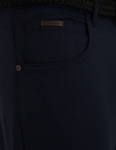 Lacivert Slim Fit Chino Pantolon