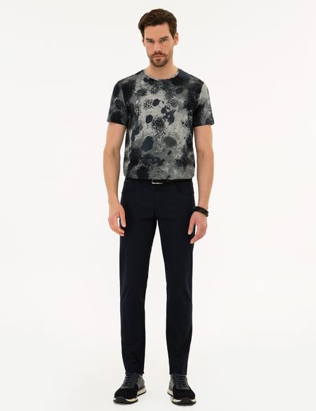 Lacivert Slim Fit Chino Pantolon - 50223128062