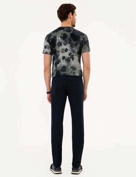 Lacivert Slim Fit Chino Pantolon - 50223128062